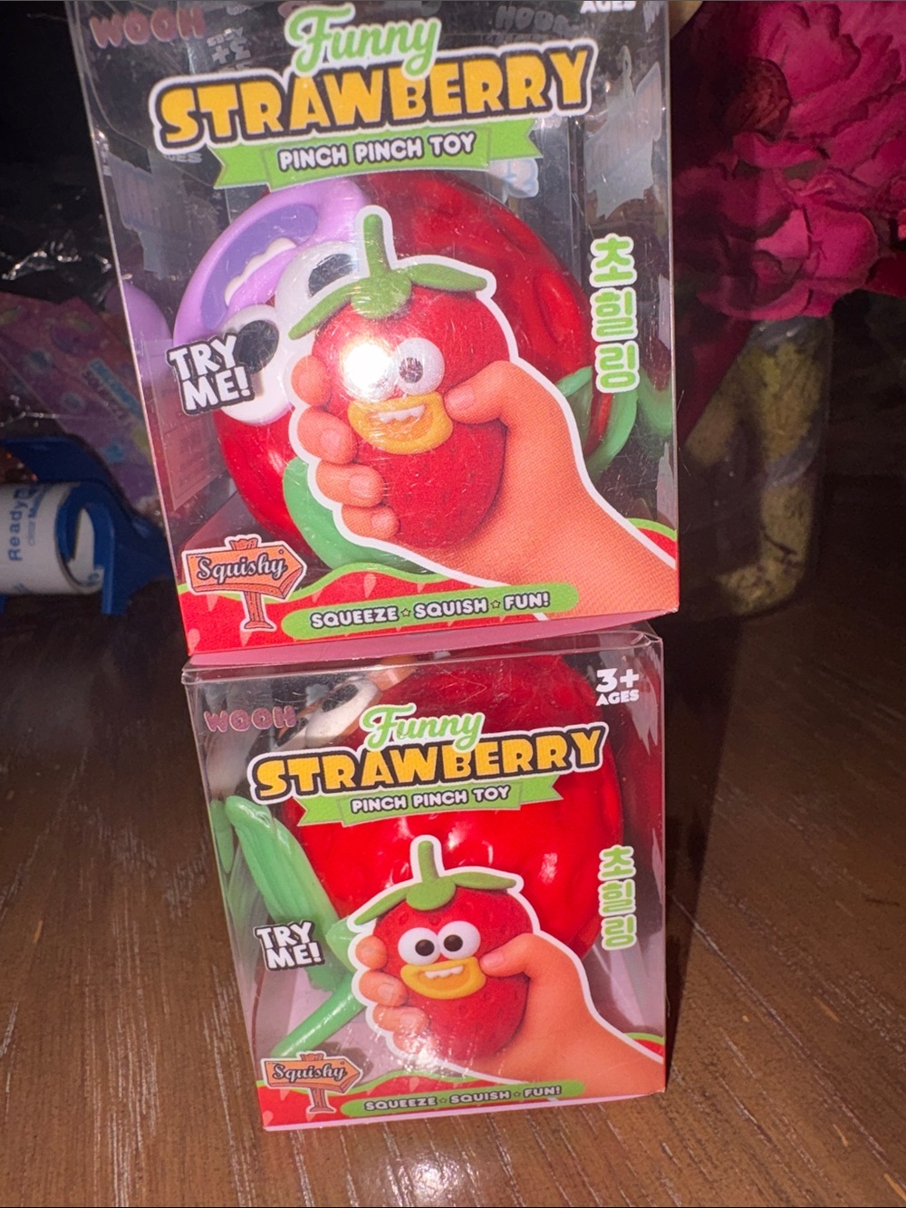 Funny Strawberry Pinch Pinch Toy: $8ea stress relief, fine motor, make ur bundle - Picture 4 of 4